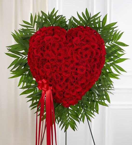 BLEEDING HEART ROSE WREATH