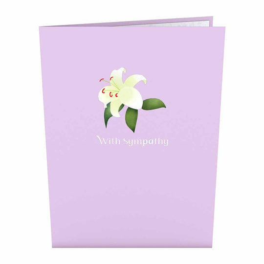 Love-Pop 3D Card - With Deepest Sympathy